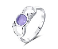 Amethyst Silver Rings NSR-2179